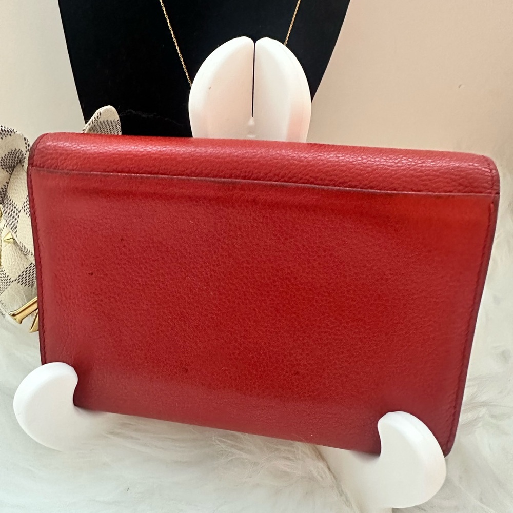 Authentic Mcm Red Leather Wallet - image 2